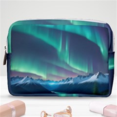 Zig Zag Waves Lines Geometric Make Up Pouch (medium) by Ndabl3x