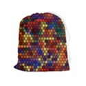 Zig Zag Pattern Geometric Design Drawstring Pouch (XL) View1
