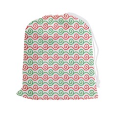 Mosaic Hexagon Honeycomb Drawstring Pouch (2xl) by Ndabl3x