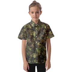 Camouflage Military Kids  Short Sleeve Shirt by Ndabl3x