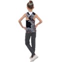 Aesthetic Outer Space Cartoon Art Kids  Sleeveless Hoodie View2