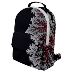 Silhouette Of Aurora Borealis Flap Pocket Backpack (small) by Bedest