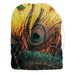 City Light Sky Landmark Painting Drawstring Pouch (3xl) by Cemarart