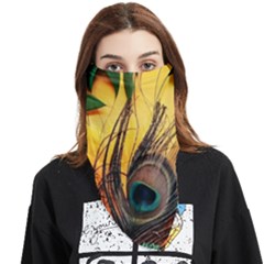 City Light Sky Landmark Painting Face Covering Bandana (triangle) by Cemarart