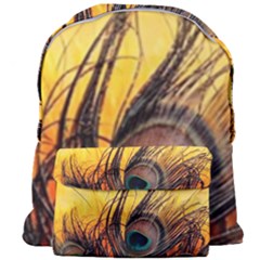 Sunset Illustration Water Night Sun Landscape Grass Clouds Painting Digital Art Drawing Giant Full Print Backpack by Cemarart