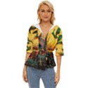 Peacock Feather Native Lightweight Drawstring Hooded Top View1