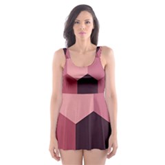 Pink Roses Flowers Love Nature Skater Dress Swimsuit by Grandong