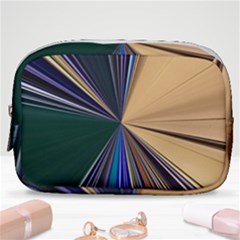 Zig Zag Pattern Geometric Design Make Up Pouch (small) by Cemarart