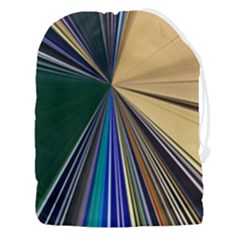 Zig Zag Pattern Geometric Design Drawstring Pouch (3xl) by Cemarart