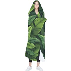 Green Leaves Wearable Blanket by goljakoff