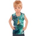 Seascape Boat Sailing Kids  Sport Tank Top View1