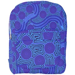 Authentic Aboriginal Art - Rivers Around Us Full Print Backpack by hogartharts