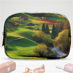 Countryside Landscape Nature Make Up Pouch (small) by Cemarart