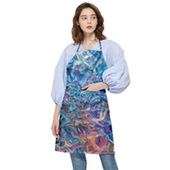 Kaleidoscopic Currents Pocket Apron by kaleidomarblingart