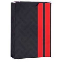 Abstract Black & Red, Backgrounds, Lines Playing Cards Single Design (rectangle) With Custom Box by nateshop