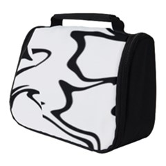 Black And White Swirl Background Full Print Travel Pouch (small) by Cemarart