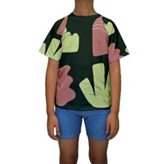 Elements Scribbles Wiggly Line Kids  Short Sleeve Swimwear by Cemarart