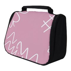Elements Scribble Wiggly Lines Full Print Travel Pouch (small) by Cemarart