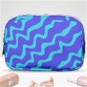 Purple Mint Turquoise Background Make Up Pouch (Small) View1