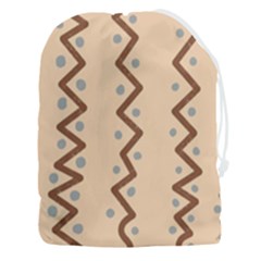 Print Pattern Minimal Tribal Drawstring Pouch (3xl) by Cemarart