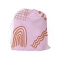 Elements Scribbles Wiggly Lines Retro Vintage Drawstring Pouch (XL) View2