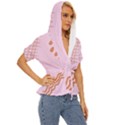 Elements Scribbles Wiggly Lines Retro Vintage Lightweight Drawstring Hooded Top View3