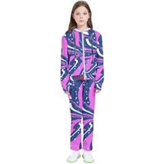 Texture Multicolour Grunge Kids  Tracksuit by Cemarart