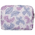 Boho Bohemian Leaves Branch Beige Make Up Pouch (Large) View2