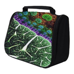 Digital Art Fractal Abstract Artwork 3d Floral Pattern Waves Vortex Sphere Nightmare Full Print Travel Pouch (small) by Cemarart