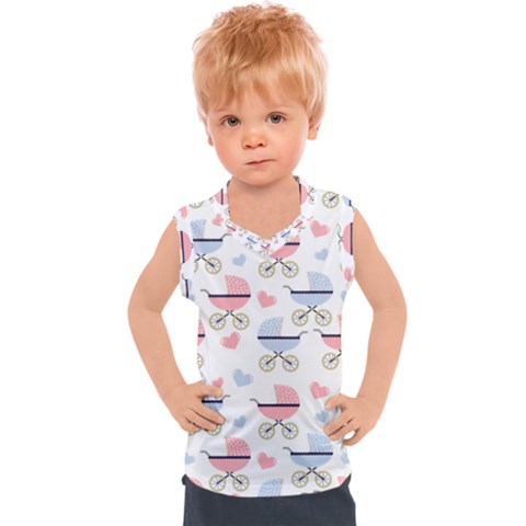 Pattern Stroller Carriage Texture Kids  Sport Tank Top by Grandong