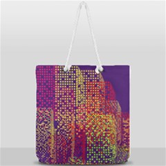 Building Architecture City Facade Full Print Rope Handle Tote (large) by Grandong