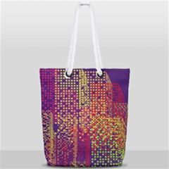 Building Architecture City Facade Full Print Rope Handle Tote (small) by Grandong