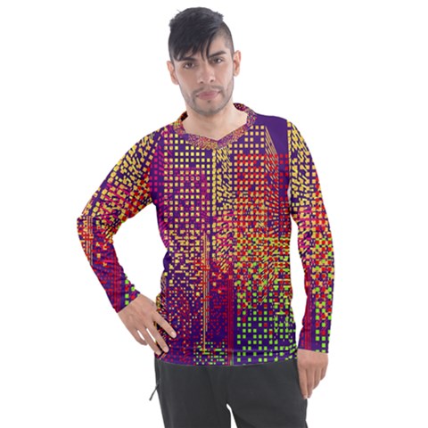 Building Architecture City Facade Men s Pique Long Sleeve T-shirt by Grandong