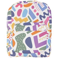 Abstract Pattern Background Full Print Backpack by Maspions