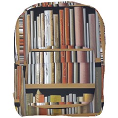 Book Nook Books Bookshelves Comfortable Cozy Literature Library Study Reading Reader Reading Nook Ro Full Print Backpack by Maspions