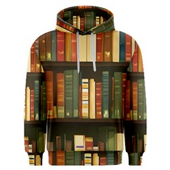 Books Bookshelves Library Fantasy Apothecary Book Nook Literature Study Men s Overhead Hoodie by Grandong