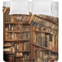 Room Interior Library Books Bookshelves Reading Literature Study Fiction Old Manor Book Nook Reading Duvet Cover Double Side (King Size) View1