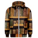 Room Interior Library Books Bookshelves Reading Literature Study Fiction Old Manor Book Nook Reading Men s Zipper Hoodie View1