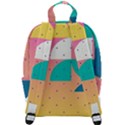 Abstract Geometric Bauhaus Polka Dots Retro Memphis Art Zip Up Backpack View3