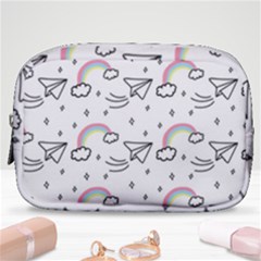 Cute Art Print Pattern Make Up Pouch (small) by Apen