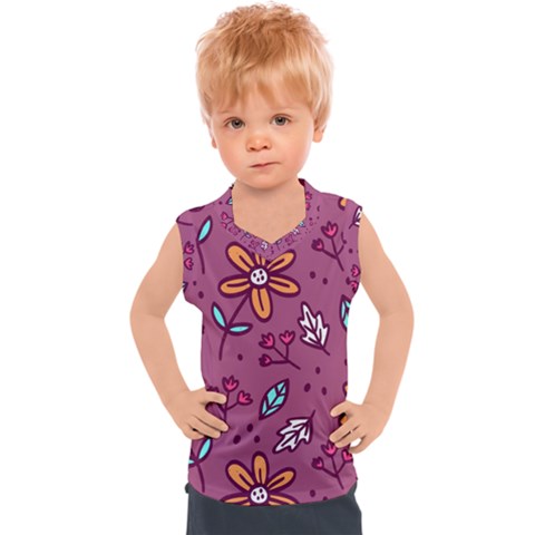Flowers Petals Leaves Foliage Kids  Sport Tank Top by Maspions
