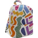 Abstract Pattern Background Zip Up Backpack View2