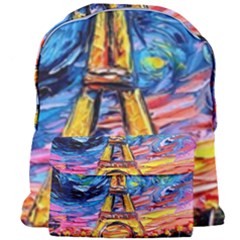 Eiffel Tower Starry Night Print Van Gogh Giant Full Print Backpack by Maspions