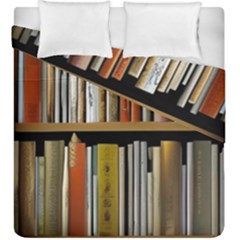 Book Nook Books Bookshelves Comfortable Cozy Literature Library Study Reading Reader Reading Nook Ro Duvet Cover Double Side (king Size) by Maspions