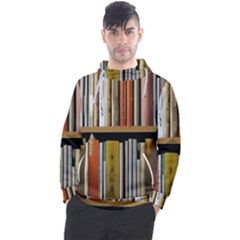 Book Nook Books Bookshelves Comfortable Cozy Literature Library Study Reading Reader Reading Nook Ro Men s Pullover Hoodie by Maspions