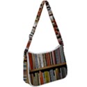 Book Nook Books Bookshelves Comfortable Cozy Literature Library Study Reading Reader Reading Nook Ro Zip Up Shoulder Bag View1