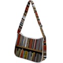 Book Nook Books Bookshelves Comfortable Cozy Literature Library Study Reading Reader Reading Nook Ro Zip Up Shoulder Bag View2