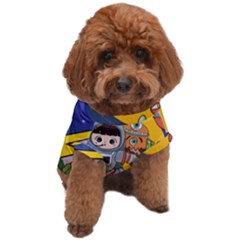 Astronaut Moon Monsters Spaceship Universe Space Cosmos Dog T-shirt by Maspions