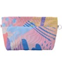 Abstract Lines Dots Pattern Purple Pink Blue Handbag Organizer View2
