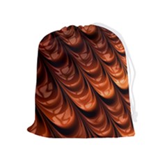 Fractal Frax Drawstring Pouch (xl) by Askadina
